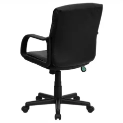 Pemberly Row Contemporary Mid Back Office Chair In Black With Arms -CYMAX Sales 2774023 3 L