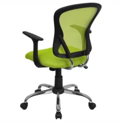 Pemberly Row Contemporary Mid Back Mesh Office Chair In Green 7 Pemberly Row Contemporary Mid Back Mesh Office Chair In Green -CYMAX Sales 2774030 3 L