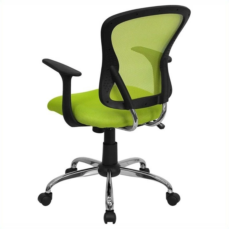 Pemberly Row Contemporary Mid Back Mesh Office Chair In Green 5 Pemberly Row Contemporary Mid Back Mesh Office Chair In Green - Image 3