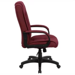 Pemberly Row Contemporary High Back Executive Office Chair In Burgundy -CYMAX Sales 2774035 2 L