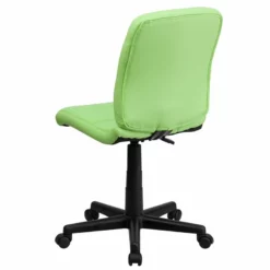 Pemberly Row Contemporary Mid Back Quilted Office Swivel Chair In Green -CYMAX Sales 2774046 2 L