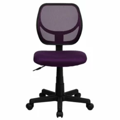 Pemberly Row Mid-Back Purple Mesh Task And Computer Office Chair
