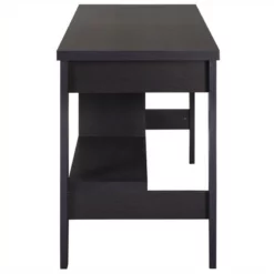 Pemberly Row Modern / Contemporary 2-Drawer Desk In Rich Espresso -CYMAX Sales 2774060 4 L
