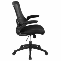 Pemberly Row Contemporary Mid-Back Mesh Office Chair In Black -CYMAX Sales 2774062 12 L