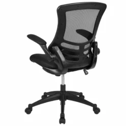 Pemberly Row Contemporary Mid-Back Mesh Office Chair In Black -CYMAX Sales 2774062 13 L