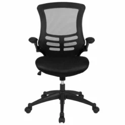 Pemberly Row Contemporary Mid-Back Mesh Office Chair In Black -CYMAX Sales 2774062 14 L