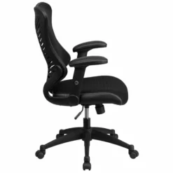 Pemberly Row Contemporary High Back Mesh Office Chair In Black -CYMAX Sales 2774063 2 L