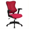 Pemberly Row Contemporary High Back Mesh Office Chair In Burgundy -CYMAX Sales 2774065 L