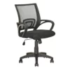 Pemberly Row Workspace Mesh Fabric Back Swivel Office Chair In Black 1 Pemberly Row Workspace Mesh Fabric Back Swivel Office Chair In Black -CYMAX Sales 2774071 L