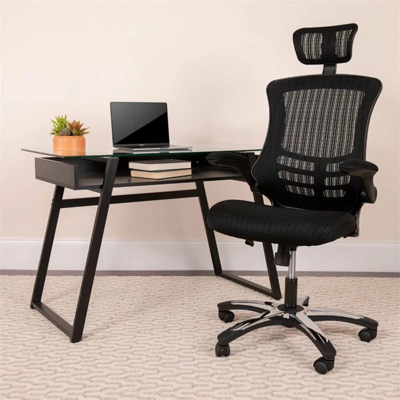 Pemberly Row High Back Executive Office Swivel Chair In Black 4 Pemberly Row High Back Executive Office Swivel Chair In Black - Image 2
