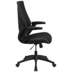 Pemberly Row Contemporary High Back Swivel Office Chair In Black -CYMAX Sales 2774076 1 L
