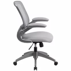 Pemberly Row Modern / Contemporary Mesh Swivel Office Chair In Gray -CYMAX Sales 2774077 2 L