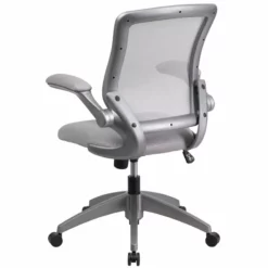 Pemberly Row Modern / Contemporary Mesh Swivel Office Chair In Gray -CYMAX Sales 2774077 3 L