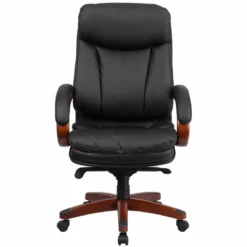 Pemberly Row Contemporary High Back Leather Swivel Office Chair In Black 9 Pemberly Row Contemporary High Back Leather Swivel Office Chair In Black -CYMAX Sales 2774079 3 L