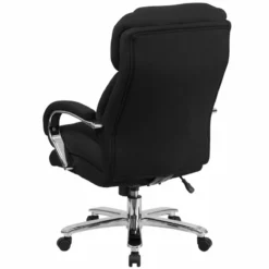 Pemberly Row Big And Tall Fabric Swivel Office Chair In Black 11 Pemberly Row Big And Tall Fabric Swivel Office Chair In Black -CYMAX Sales 2774087 3 L