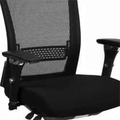 Pemberly Row Modern / Contemporary Mesh Swivel Office Chair In Black 13 Pemberly Row Modern / Contemporary Mesh Swivel Office Chair In Black -CYMAX Sales 2774095 4 L