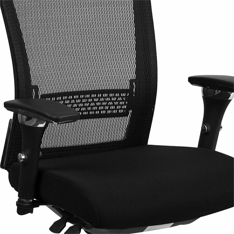 Pemberly Row Modern / Contemporary Mesh Swivel Office Chair In Black 7 Pemberly Row Modern / Contemporary Mesh Swivel Office Chair In Black - Image 5