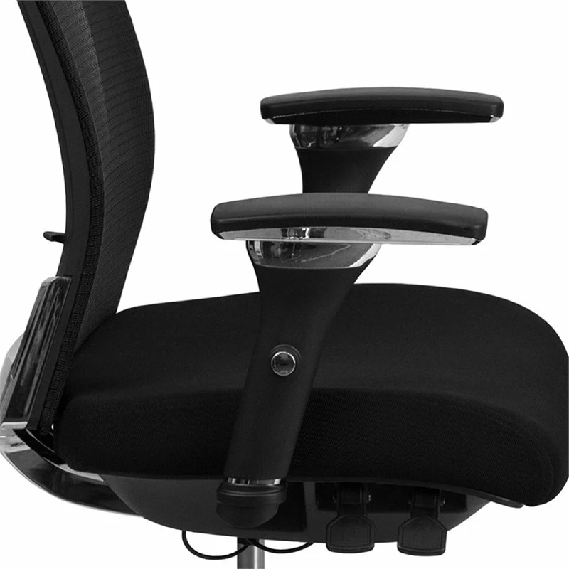 Pemberly Row Modern / Contemporary Mesh Swivel Office Chair In Black 8 Pemberly Row Modern / Contemporary Mesh Swivel Office Chair In Black - Image 6