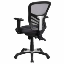 Pemberly Row Contemporary Mid Back Mesh Swivel Office Chair In Dark Gray -CYMAX Sales 2774098 2 L