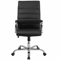 Pemberly Row High Back Leather Office Swivel Chair In Black And Chrome 17 Pemberly Row High Back Leather Office Swivel Chair In Black And Chrome -CYMAX Sales 2774116 7 L