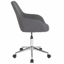 Pemberly Row Contemporary Mid Back Swivel Office Chair In Gray -CYMAX Sales 2774184 2 L