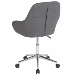 Pemberly Row Contemporary Mid Back Swivel Office Chair In Gray -CYMAX Sales 2774184 3 L