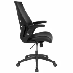 Pemberly Row Leather Ergonomic Swivel Executive Office Chair -CYMAX Sales 2774191 2 L