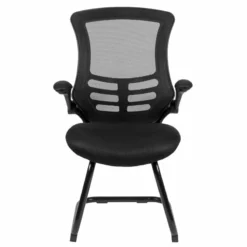 Pemberly Row Contemporary Mesh Sled Office Side Chair In Black 10 Pemberly Row Contemporary Mesh Sled Office Side Chair In Black -CYMAX Sales 2774218 3 L