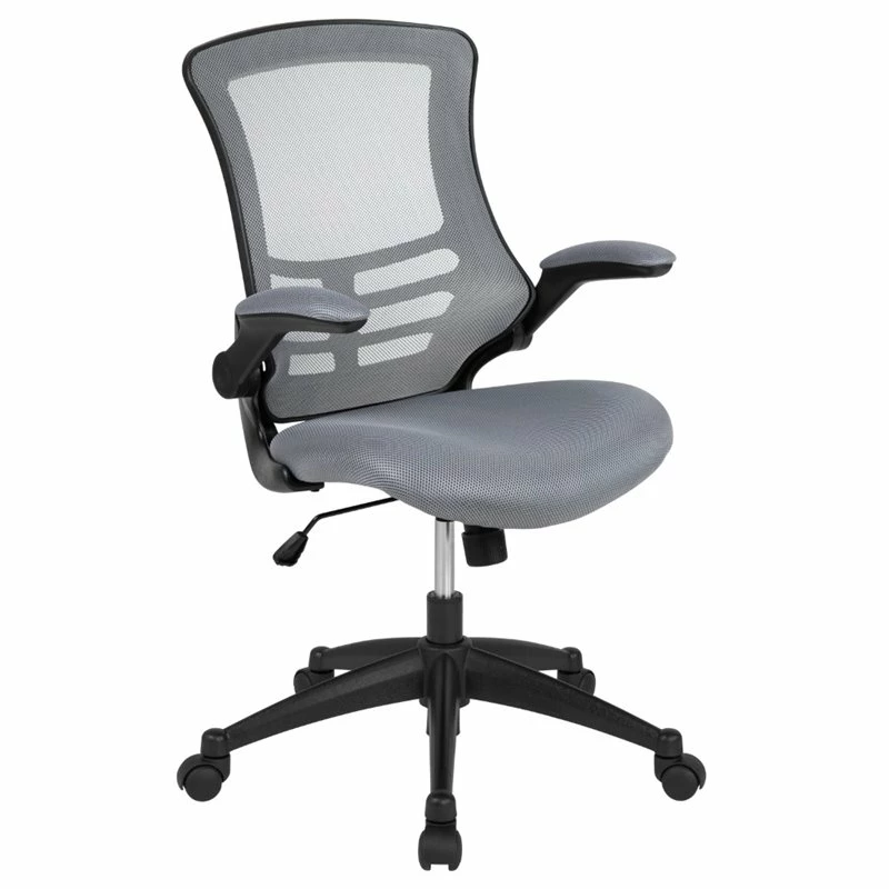 Pemberly Row Contemporary Mid Back Mesh Office Swivel Chair In Dark Gray 3 Pemberly Row Contemporary Mid Back Mesh Office Swivel Chair In Dark Gray