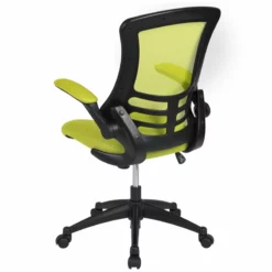 Pemberly Row Contemporary Mid Back Mesh Office Swivel Chair In Green -CYMAX Sales 2774220 2 L