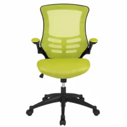 Pemberly Row Contemporary Mid Back Mesh Office Swivel Chair In Green -CYMAX Sales 2774220 3 L
