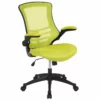 Pemberly Row Contemporary Mid Back Mesh Office Swivel Chair In Green 2 Pemberly Row Contemporary Mid Back Mesh Office Swivel Chair In Green -CYMAX Sales 2774220 L