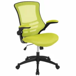 Pemberly Row Contemporary Mid Back Mesh Office Swivel Chair In Green