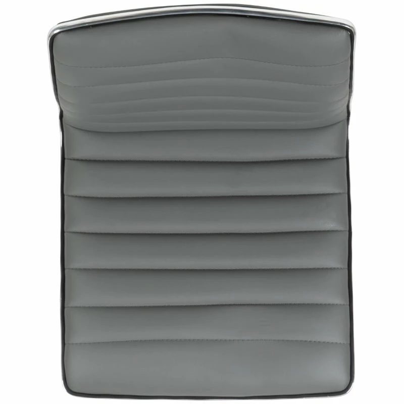 Pemberly Row Low Back Faux Leather Office Swivel Chair In Light Gray 6 Pemberly Row Low Back Faux Leather Office Swivel Chair In Light Gray - Image 4