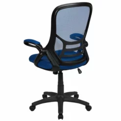Pemberly Row High-Back Ergonomic Mesh Office Swivel Chair In Blue -CYMAX Sales 2774236 11 L