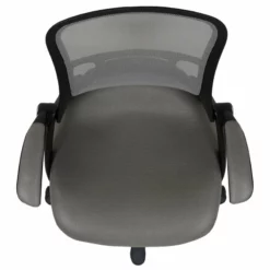 Pemberly Row High-Back Ergonomic Mesh Office Swivel Chair In Light Gray -CYMAX Sales 2774238 4 L