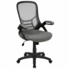 Pemberly Row High-Back Ergonomic Mesh Office Swivel Chair In Light Gray