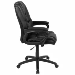 Pemberly Row Contemporary Big And Tall Ergonomic Leather Chair In Black 8 Pemberly Row Contemporary Big And Tall Ergonomic Leather Chair In Black -CYMAX Sales 2774257 1 L