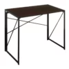 Pemberly Row Folding Desk- Espresso Wood Top And Black Metal Frame 1 Pemberly Row Folding Desk- Espresso Wood Top And Black Metal Frame -CYMAX Sales 2774276 1 L