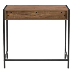 Pemberly Row Contemporary Brown Engineered Wood Desk With Cubby -CYMAX Sales 2774290 3 L