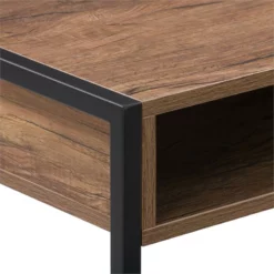 Pemberly Row Contemporary Brown Engineered Wood Desk With Cubby -CYMAX Sales 2774290 7 L