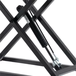 Pemberly Row Contemporary Black Metal Frame Sit-Stand Desk Converter -CYMAX Sales 2774299 11 L