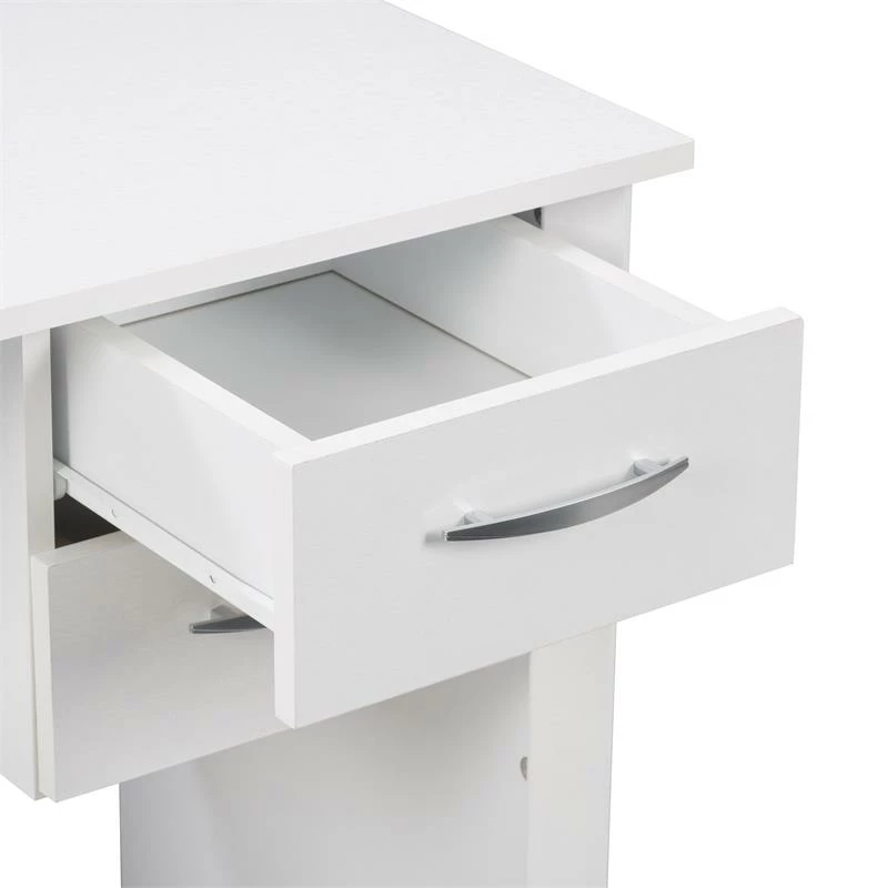 Pemberly Row Two Drawer Desk - Classic White Engineered Wood 13 Pemberly Row Two Drawer Desk - Classic White Engineered Wood - Image 11