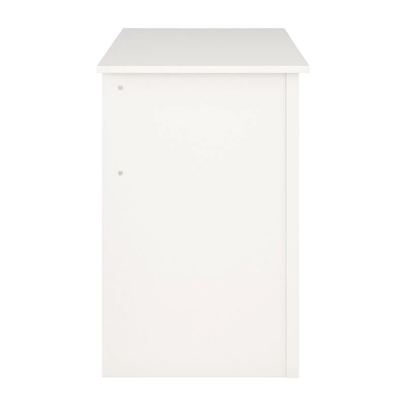 Pemberly Row Two Drawer Desk - Classic White Engineered Wood 6 Pemberly Row Two Drawer Desk - Classic White Engineered Wood - Image 4