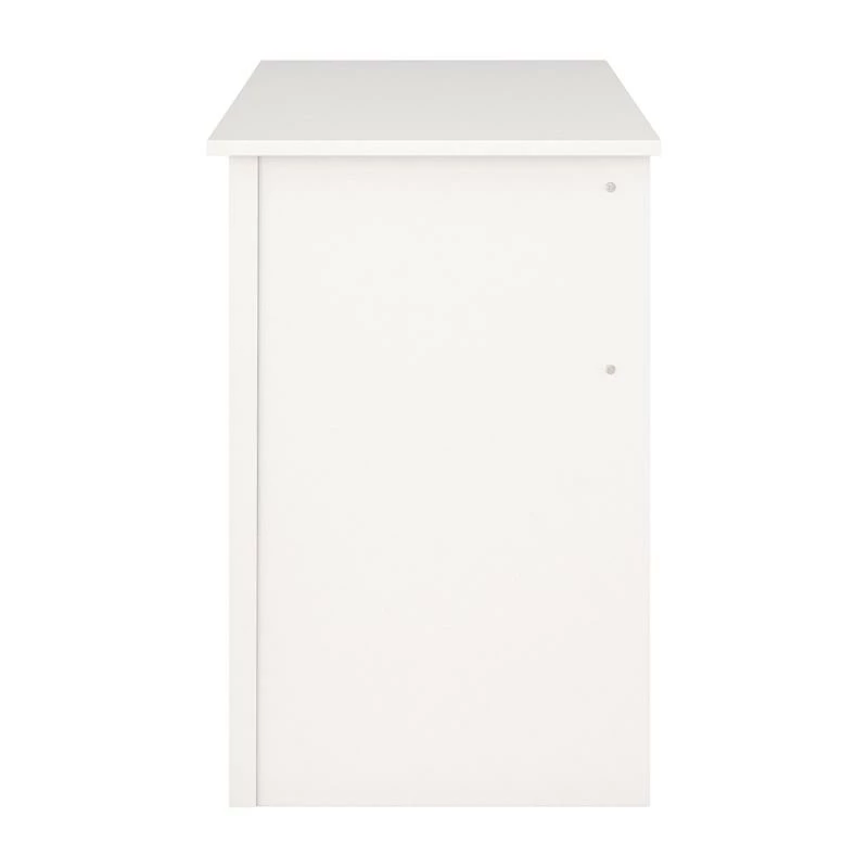 Pemberly Row Two Drawer Desk - Classic White Engineered Wood 8 Pemberly Row Two Drawer Desk - Classic White Engineered Wood - Image 6