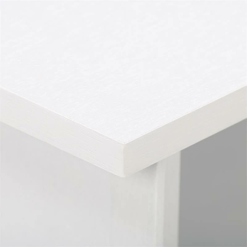 Pemberly Row Two Drawer Desk - Classic White Engineered Wood 11 Pemberly Row Two Drawer Desk - Classic White Engineered Wood - Image 9