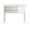 Pemberly Row Two Drawer Desk - Classic White Engineered Wood -CYMAX Sales 2774313 L