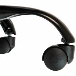 Pemberly Row Contemporary Leather Mid-Back Office Swivel Chair In Black -CYMAX Sales 2774315 16 L