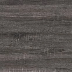 Pemberly Row Contemporary Gray Wood Grain Finish Desk With Drawer -CYMAX Sales 2774327 11 L