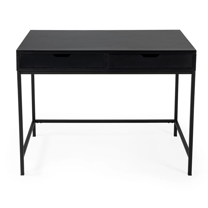 Pemberly Row Modern / Contemporary Desk With Drawers In Black 10 Pemberly Row Modern / Contemporary Desk With Drawers In Black - Image 8